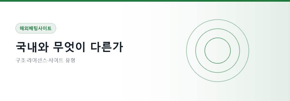 해외배팅사이트 — 국내와 무엇이 다른가