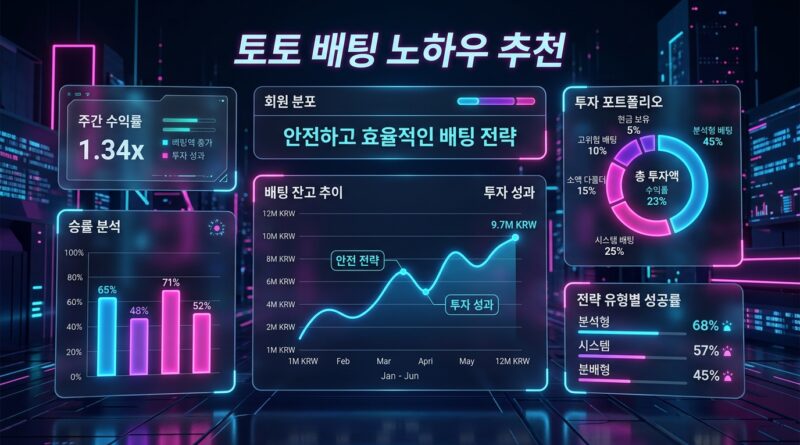 토토 배팅 노하우 추천